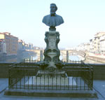 Ponte Vecchio Firenze: Busto di Benvenuto Cellini